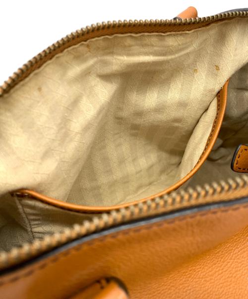 MOTHERHOUSE（マザーハウス）MOTHERHOUSE (マザーハウス) レザーショルダーバッグ ブラウンの古着・服飾アイテム