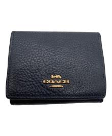 COACH（コーチ）の古着「3つ折り財布」｜ネイビー