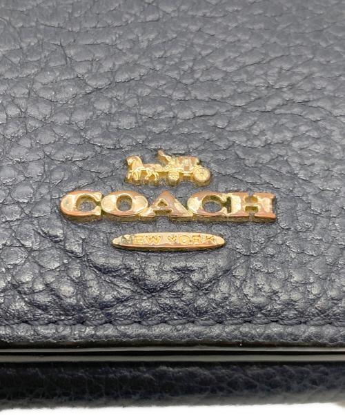 COACH（コーチ）COACH (コーチ) 3つ折り財布 ネイビーの古着・服飾アイテム