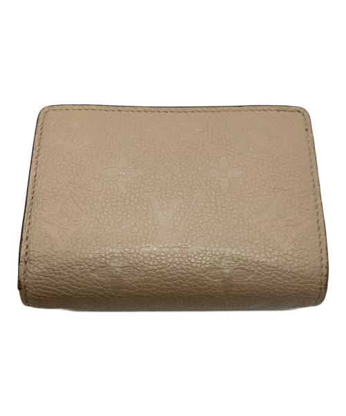 LOUIS VUITTON（ルイ ヴィトン）LOUIS VUITTON (ルイ ヴィトン) コンパクトウォレット ポルトフォイユ・クレア ベージュの古着・服飾アイテム