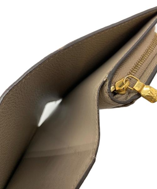 LOUIS VUITTON（ルイ ヴィトン）LOUIS VUITTON (ルイ ヴィトン) コンパクトウォレット ポルトフォイユ・クレア ベージュの古着・服飾アイテム