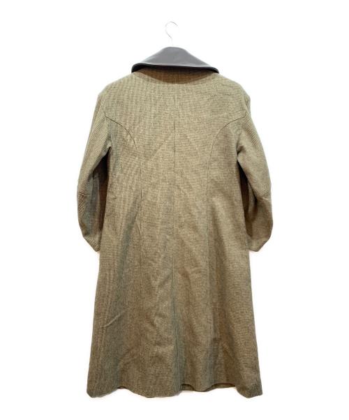 Acka.（エーシーケーエー）Acka. (エーシーケーエー) 切替襟ロングコート ブラウン サイズ:2の古着・服飾アイテム