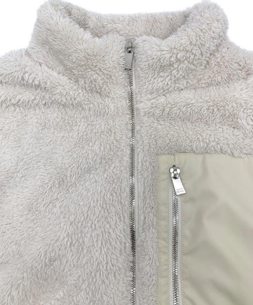 TATRAS（タトラス）TATRAS (タトラス) スタンドカラーボアブルゾン ベージュ サイズ:1の古着・服飾アイテム