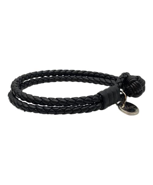 BOTTEGA VENETA（ボッテガベネタ）BOTTEGA VENETA (ボッテガベネタ) ブレスレット ブラックの古着・服飾アイテム