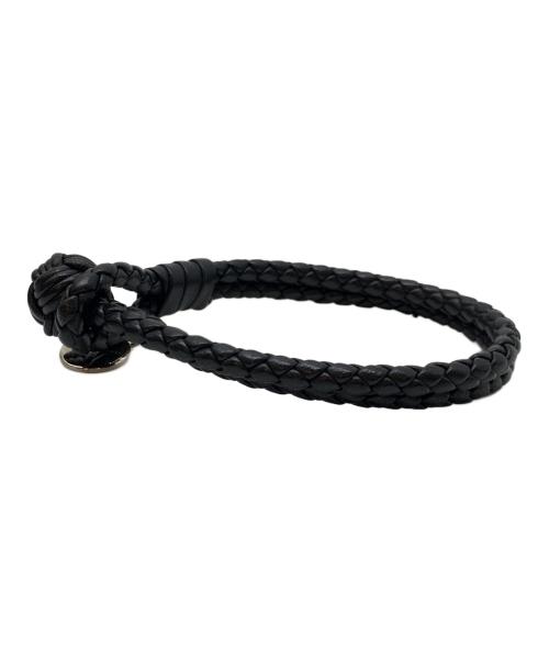 BOTTEGA VENETA（ボッテガベネタ）BOTTEGA VENETA (ボッテガベネタ) ブレスレット ブラックの古着・服飾アイテム