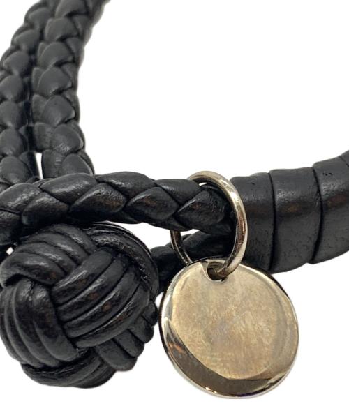 BOTTEGA VENETA（ボッテガベネタ）BOTTEGA VENETA (ボッテガベネタ) ブレスレット ブラックの古着・服飾アイテム