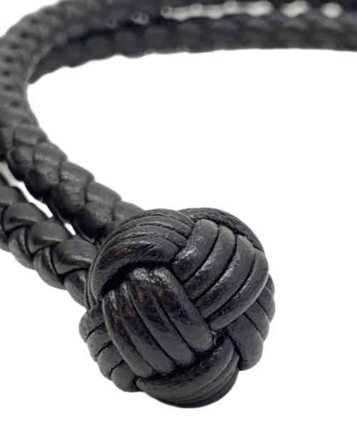 BOTTEGA VENETA（ボッテガベネタ）BOTTEGA VENETA (ボッテガベネタ) ブレスレット ブラックの古着・服飾アイテム