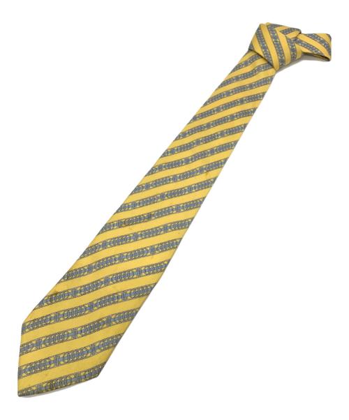 HERMES（エルメス）HERMES (エルメス) ネクタイ イエロー サイズ:表記なしの古着・服飾アイテム