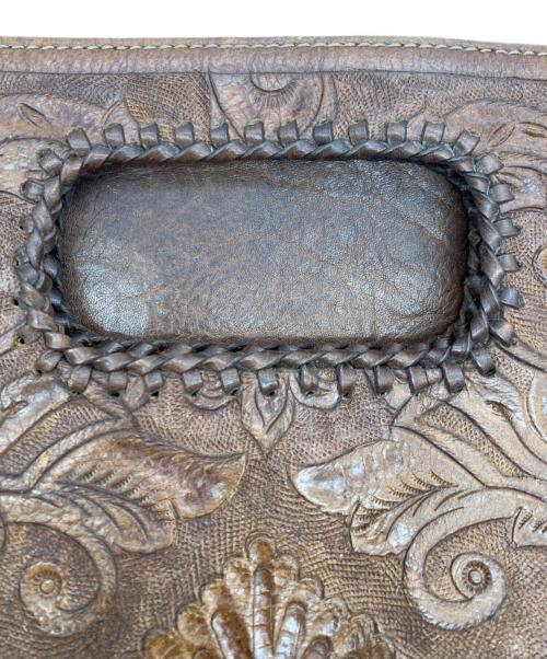 Carving Tribes（カービングトライブス）Carving Tribes (カービングトライブス) ハンドバッグ ブラウンの古着・服飾アイテム