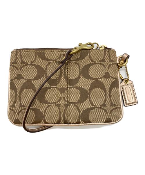 COACH（コーチ）COACH (コーチ) ポーチ ベージュの古着・服飾アイテム