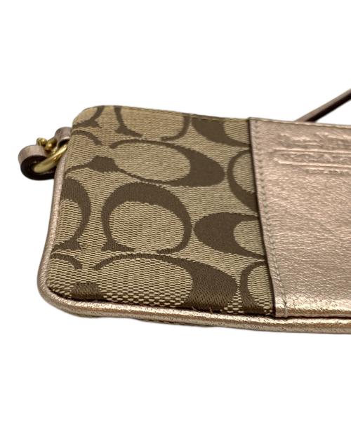 COACH（コーチ）COACH (コーチ) ポーチ ベージュの古着・服飾アイテム