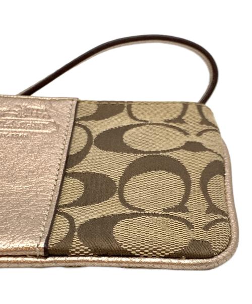 COACH（コーチ）COACH (コーチ) ポーチ ベージュの古着・服飾アイテム