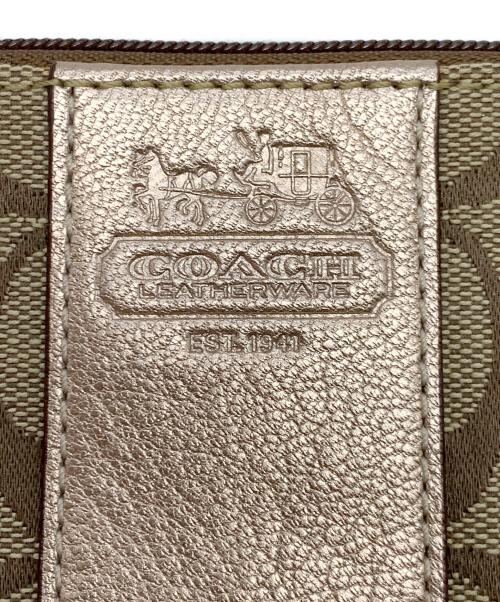 COACH（コーチ）COACH (コーチ) ポーチ ベージュの古着・服飾アイテム