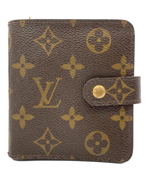 LOUIS VUITTON（ルイ ヴィトン）LOUIS VUITTON (ルイ ヴィトン) コンパクト・ジップ ブラウンの古着・服飾アイテム
