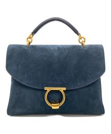 Salvatore Ferragamo（サルヴァトーレ フェラガモ）の古着「ガンチーニ マーゴット バッグ」｜ネイビー