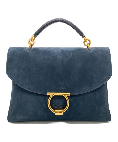 Salvatore Ferragamo（サルヴァトーレ フェラガモ）Salvatore Ferragamo (サルヴァトーレ フェラガモ) ガンチーニ マーゴット バッグ ネイビーの古着・服飾アイテム