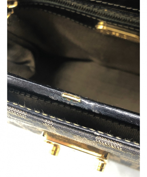 FENDI（フェンディ）FENDI (フェンディ) 2WAYハンドバッグ ブラック×ブラウン サイズ:- ズッカ 旧仕様モデルの古着・服飾アイテム