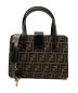 FENDI (フェンディ) 2WAYハンドバッグ ブラック×ブラウン サイズ:- ズッカ 旧仕様モデル：84800円