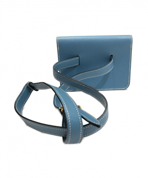 HERMES（エルメス）HERMES (エルメス) ウエストポーチ ブルージーン サイズ:- クシュベル □D(2000年)の古着・服飾アイテム