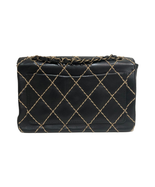 CHANEL（シャネル）CHANEL (シャネル) チェーンショルダーバッグ ブラック サイズ:- ワイルドステッチ 6368357の古着・服飾アイテム