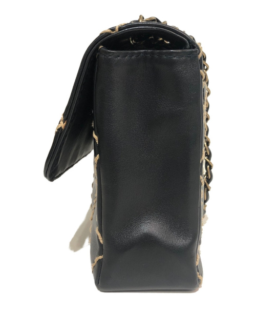 CHANEL（シャネル）CHANEL (シャネル) チェーンショルダーバッグ ブラック サイズ:- ワイルドステッチ 6368357の古着・服飾アイテム