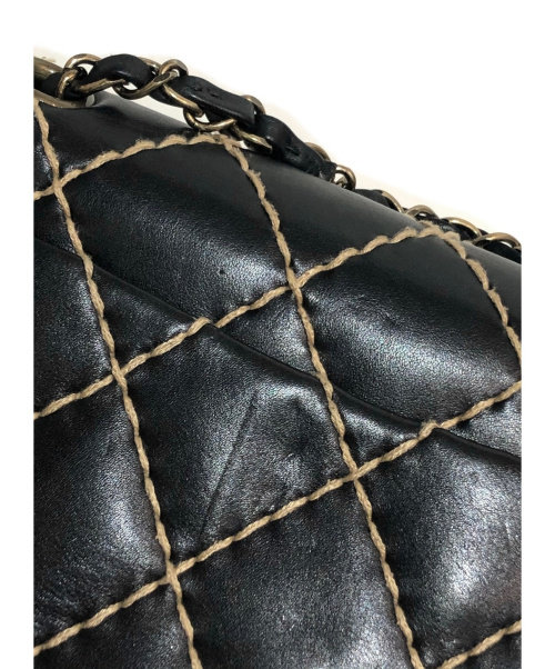 CHANEL（シャネル）CHANEL (シャネル) チェーンショルダーバッグ ブラック サイズ:- ワイルドステッチ 6368357の古着・服飾アイテム