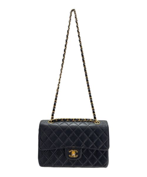 CHANEL（シャネル）CHANEL (シャネル) Wフラップマトラッセチェーンショルダーバッグ ブラック サイズ:-の古着・服飾アイテム