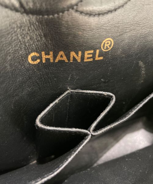 CHANEL（シャネル）CHANEL (シャネル) Wフラップマトラッセチェーンショルダーバッグ ブラック サイズ:-の古着・服飾アイテム
