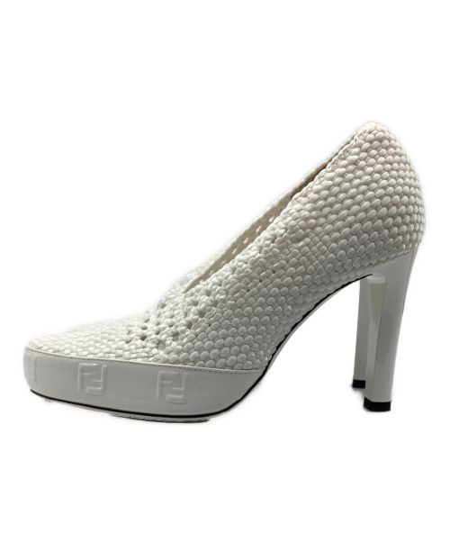 FENDI（フェンディ）FENDI (フェンディ) パンプス リフレクションズ ホワイト ホワイト サイズ:36の古着・服飾アイテム