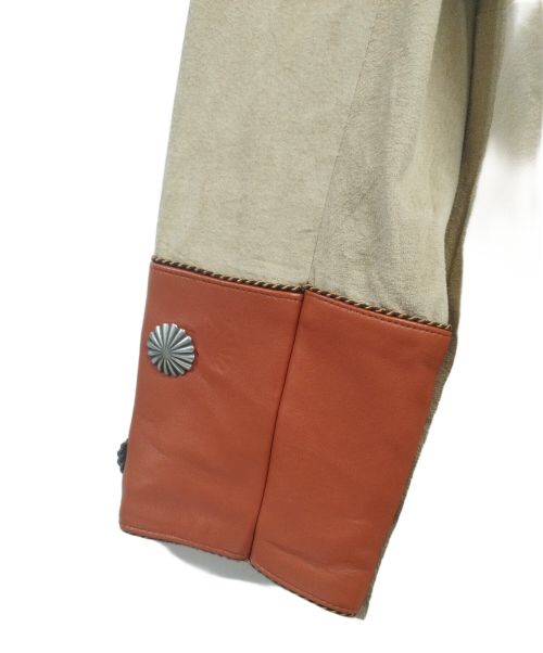 RENEGADE SPIRIT（レネゲードスピリット）RENEGADE SPIRIT (レネゲードスピリット) レザーコート カーキ サイズ:Lの古着・服飾アイテム