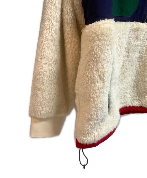 RALPH LAUREN（ラルフローレン）RALPH LAUREN (ラルフローレン) ハーフジップフリースジャケット ホワイト×ネイビー サイズ:XL 未使用品の古着・服飾アイテム