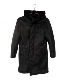 KATHARINE HAMNETT（キャサリンハムネット）の古着「ムートンコート」｜ブラック