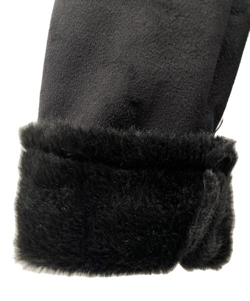 KATHARINE HAMNETT（キャサリンハムネット）KATHARINE HAMNETT (キャサリンハムネット) ムートンコート ブラック サイズ:Sの古着・服飾アイテム