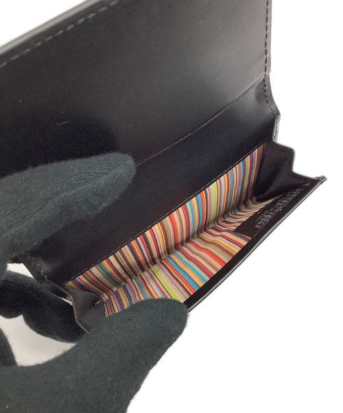 PAUL SMITH（ポールスミス）PAUL SMITH (ポールスミス) 名刺入れ ベジタンストライプトリムの古着・服飾アイテム
