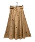 Mystrada（マイストラーダ）の古着「カットワークリネンスカート」｜ブラウン