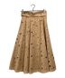 Mystrada (マイストラーダ) カットワークリネンスカート ブラウン サイズ:38：4000円