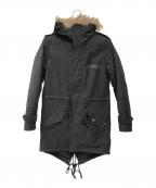 REVERBERATEリバーバレイト）の古着「フーデッドコート」｜ブラック