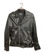 ALL SAINTSオールセインツ）の古着「MANOR BIKER ダブルライダースジャケット」｜ブラック