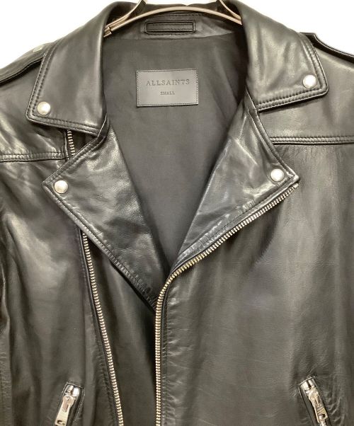 ALL SAINTS（オールセインツ）ALL SAINTS (オールセインツ) MANOR BIKER ダブルライダースジャケット ブラック サイズ:SMALLの古着・服飾アイテム