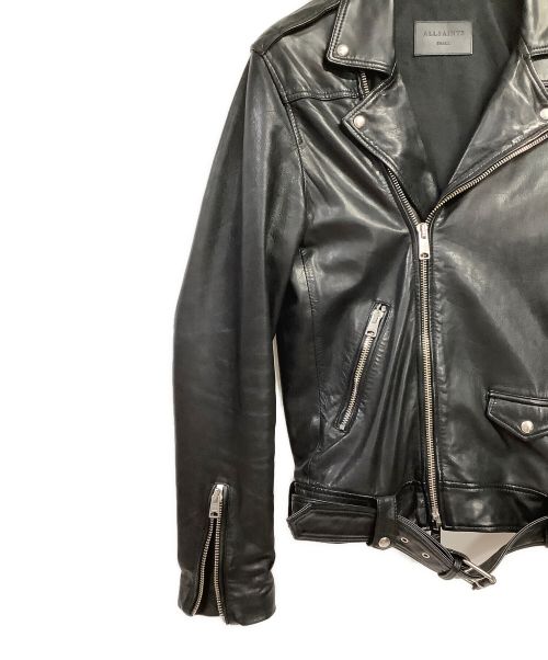 ALL SAINTS（オールセインツ）ALL SAINTS (オールセインツ) MANOR BIKER ダブルライダースジャケット ブラック サイズ:SMALLの古着・服飾アイテム