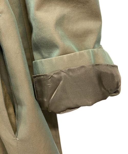 Dessin de mode（デッサンデモード）Dessin de mode (デッサンデモード) ノーカラートレンチコート グリーン サイズ:2の古着・服飾アイテム