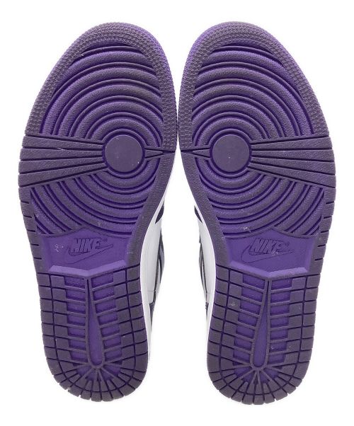 NIKE（ナイキ）NIKE (ナイキ) AIR JORDAN 1 RETRO HIGH OG パープル×ホワイト サイズ:28.5cmの古着・服飾アイテム