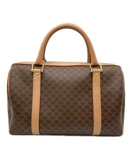 CELINE（セリーヌ）CELINE (セリーヌ) マカダム ボストンバッグ ブラウンの古着・服飾アイテム