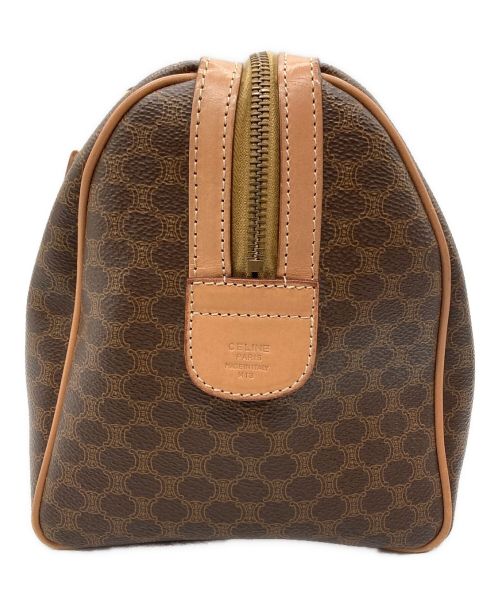 CELINE（セリーヌ）CELINE (セリーヌ) マカダム ボストンバッグ ブラウンの古着・服飾アイテム
