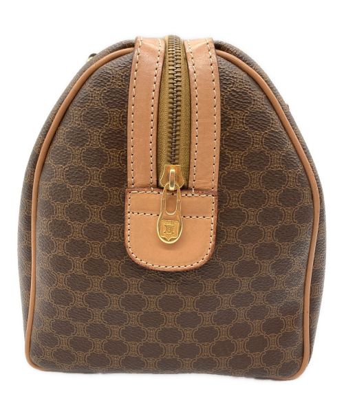 CELINE（セリーヌ）CELINE (セリーヌ) マカダム ボストンバッグ ブラウンの古着・服飾アイテム