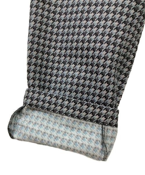 NEON SIGN（ネオンサイン）NEON SIGN (ネオンサイン) 千鳥格子 パンツ ブルー サイズ:42の古着・服飾アイテム