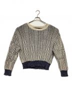 COGNOMENコグノーメン）の古着「ニット」｜ホワイト×ブルー