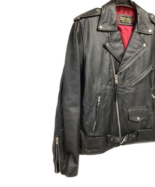 WESTED LEATHER CO（ウエステッド レザー）WESTED LEATHER CO (ウエステッド レザー) レザーライダースジャケット ブラック サイズ:Mの古着・服飾アイテム