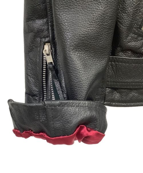 WESTED LEATHER CO（ウエステッド レザー）WESTED LEATHER CO (ウエステッド レザー) レザーライダースジャケット ブラック サイズ:Mの古着・服飾アイテム