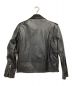 WESTED LEATHER CO (ウエステッド レザー) レザーライダースジャケット ブラック サイズ:M：12000円